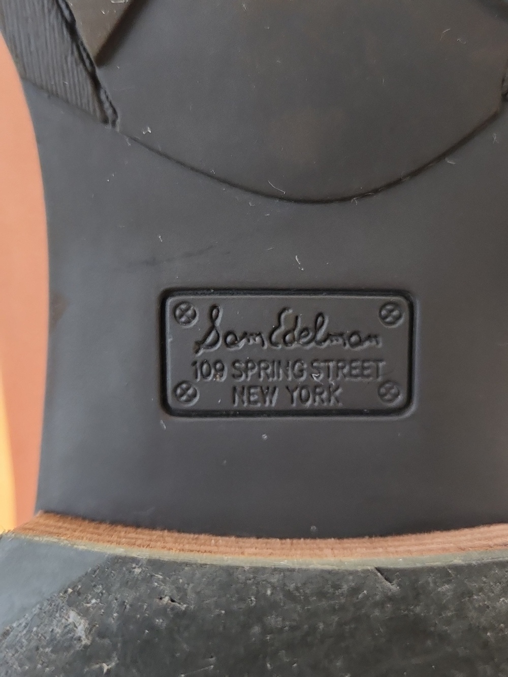 Sam Edelman Penny Tall Riding Boots Cognac Brown Leather Knee High Size 10M - Picture 16 of 16